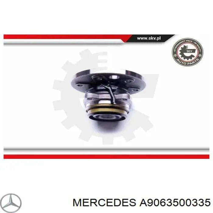 Comprar A9063500335 Mercedes Cubo de rueda, Eje trasero