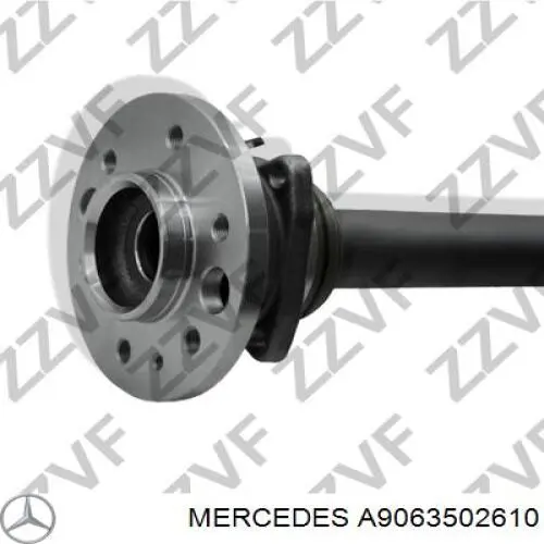 A9063502610 Mercedes árbol de transmisión trasero izquierdo