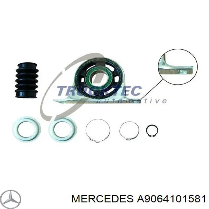 A9064101581 Mercedes suspensión, árbol de transmisión