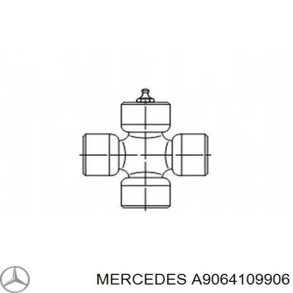 9064109906 Mercedes árbol cardán trasero completo