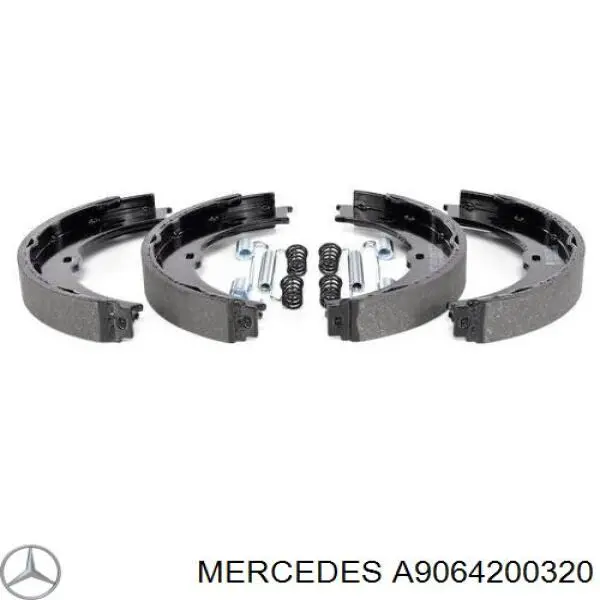 A9064200320 Mercedes zapatas de freno de mano