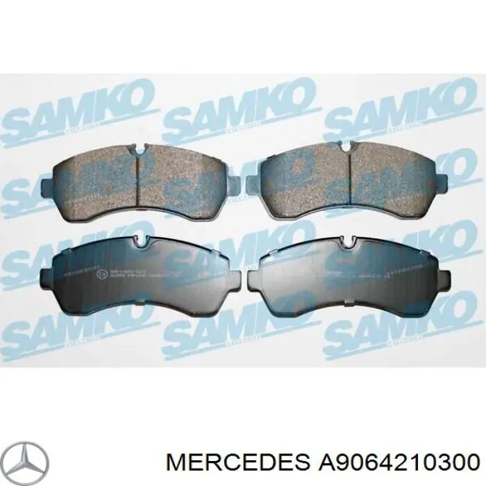 A9064210300 Mercedes pastillas de freno delanteras