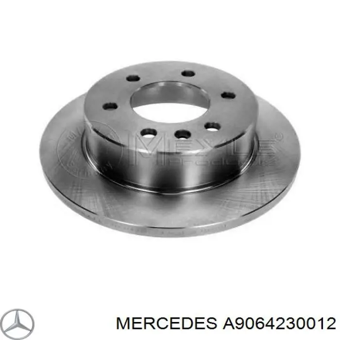Disco de freno trasero A9064230012 Mercedes