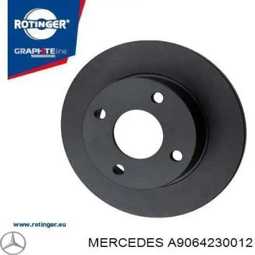 Comprar A9064230012 Mercedes Disco de freno trasero