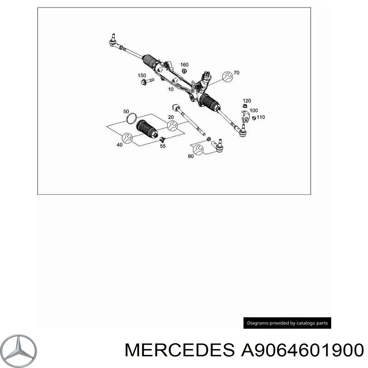 A9064601900 Mercedes fuelle dirección
