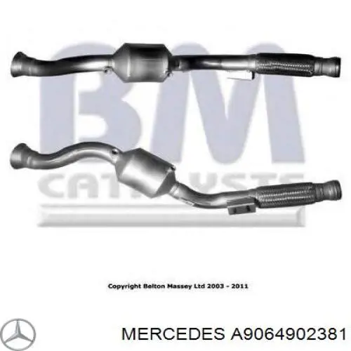 Catalizador Mercedes A9064902381 precio, desde 302,56 EUR