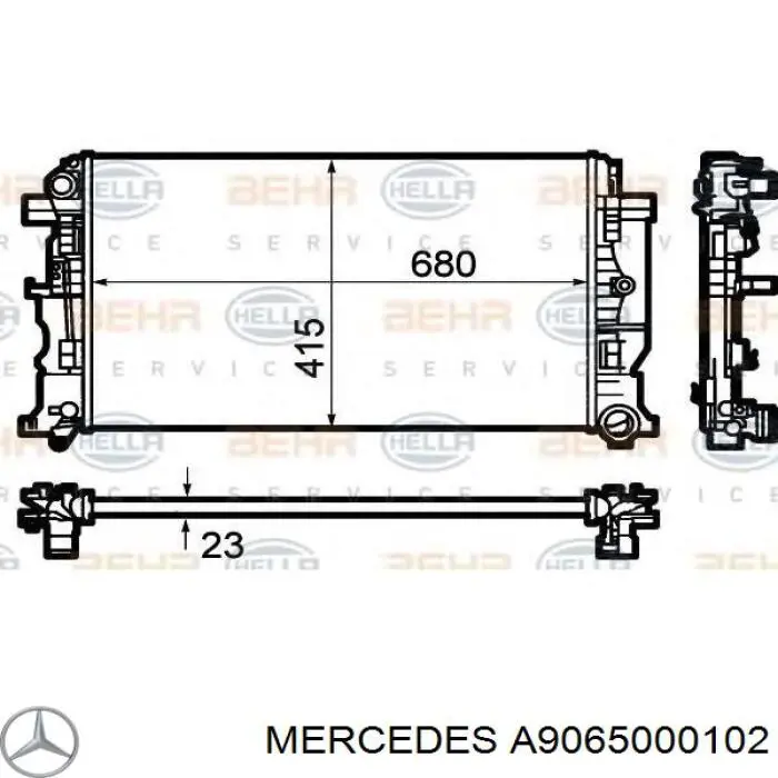Água radiador Mercedes A9065000102 precio, desde 99,72 EUR