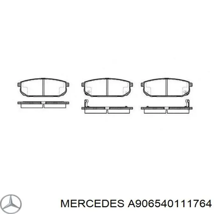 A906540111764 Mercedes sensor abs trasero izquierdo