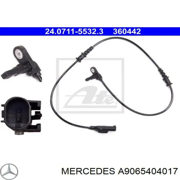 Comprar A9069050701 Mercedes Sensor revoluciones de la rueda, delantero