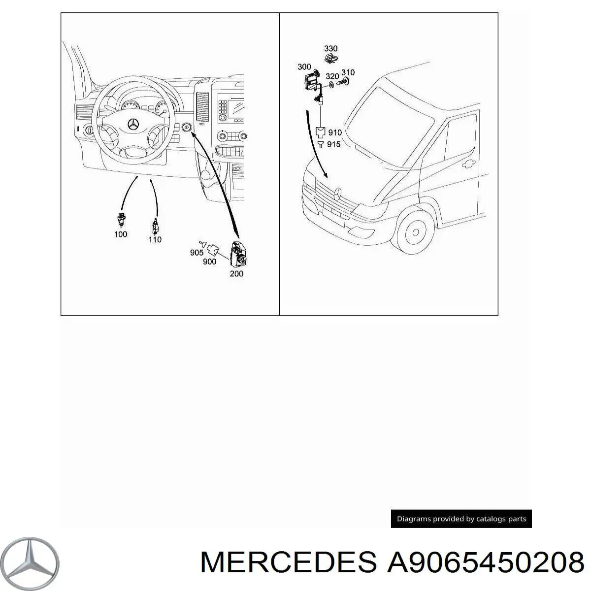 Conmutador de arranque Mercedes A9065450208 precio, desde 551,32 EUR