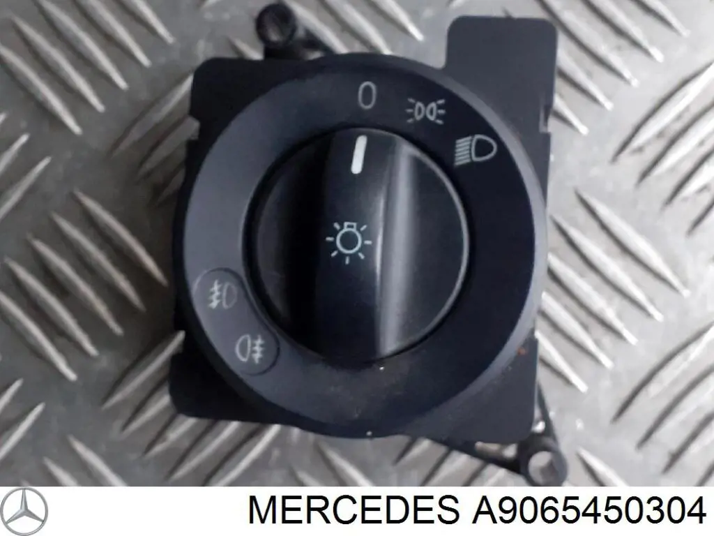 9065450304 Mercedes interruptor de faros para "torpedo"