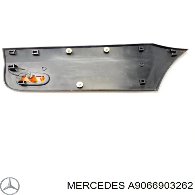 A9066903262 Mercedes moldura de guardabarro trasero izquierdo