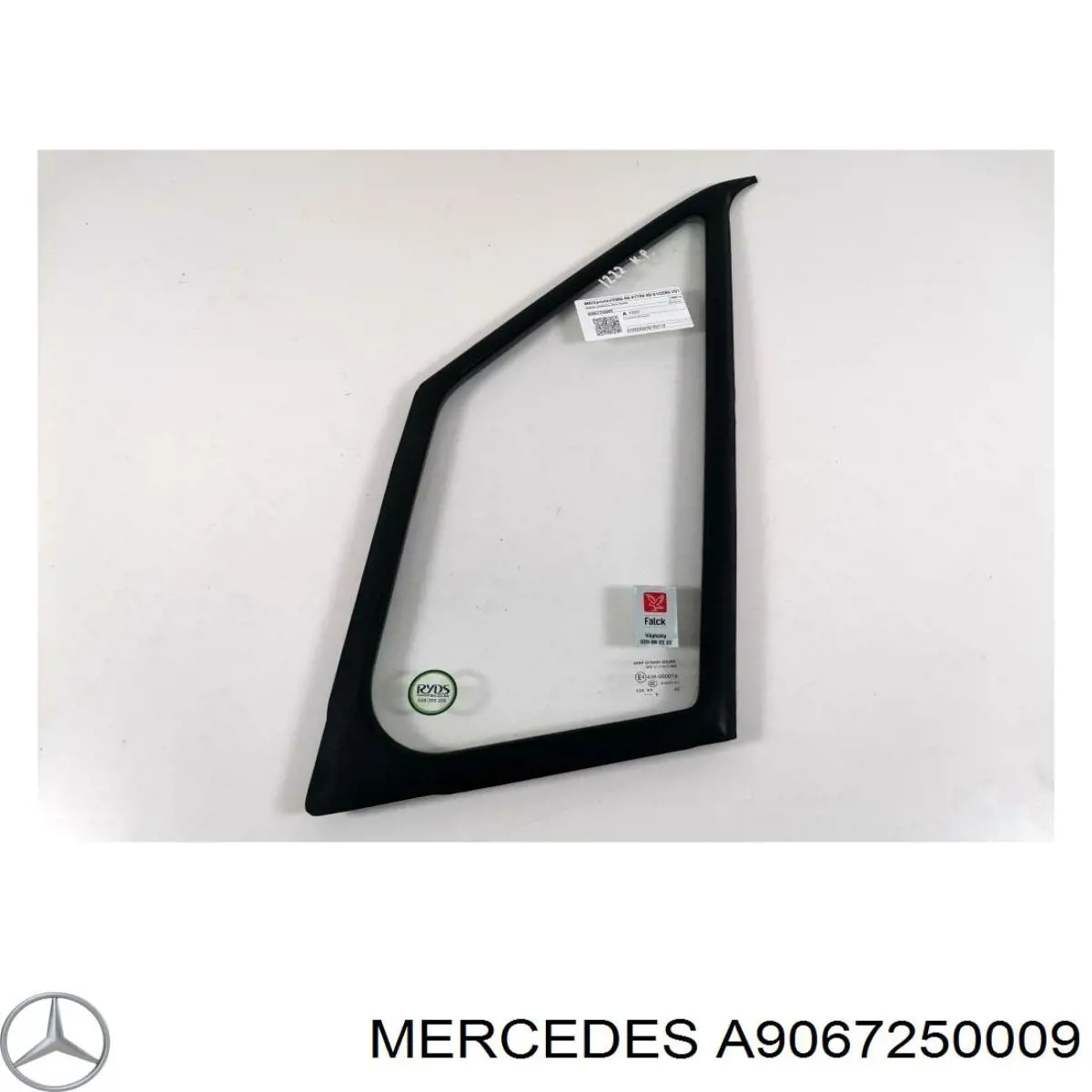A9067250009 Mercedes ventana de vidrio puerta delantera izquierda