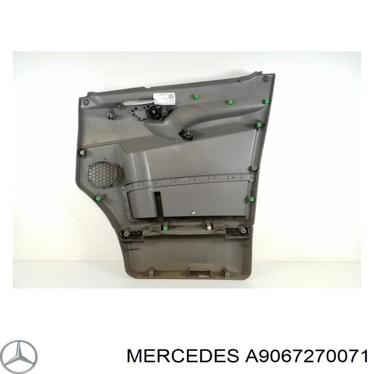 A9067270071 Mercedes guarnecido de puerta delantera izquierda