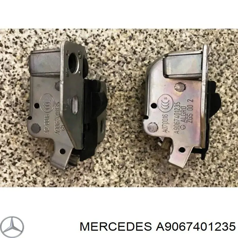 Comprar A906740123528 Mercedes Cerradura inferior de puerta trasera izquierda de doble hoja