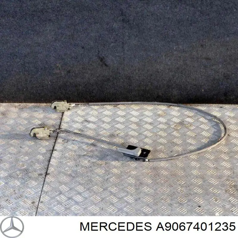 Cerradura inferior de puerta trasera izquierda de doble hoja A9067401235 VAG