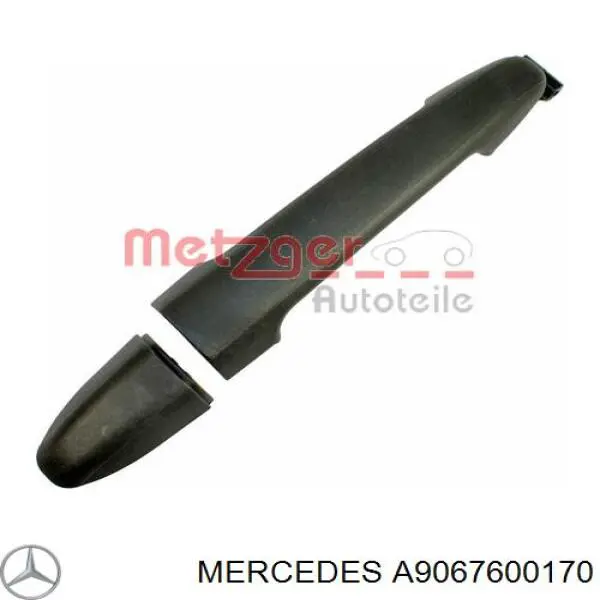 A9067600170 Mercedes manecilla de puerta corrediza exterior