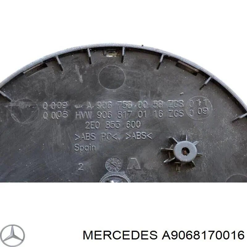 Emblema de la parrilla del radiador Mercedes A9068170016 precio, desde 8,91 EUR