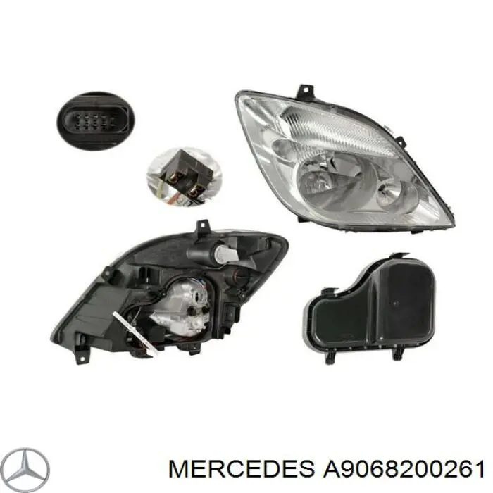 A9068200261 Mercedes faro derecho