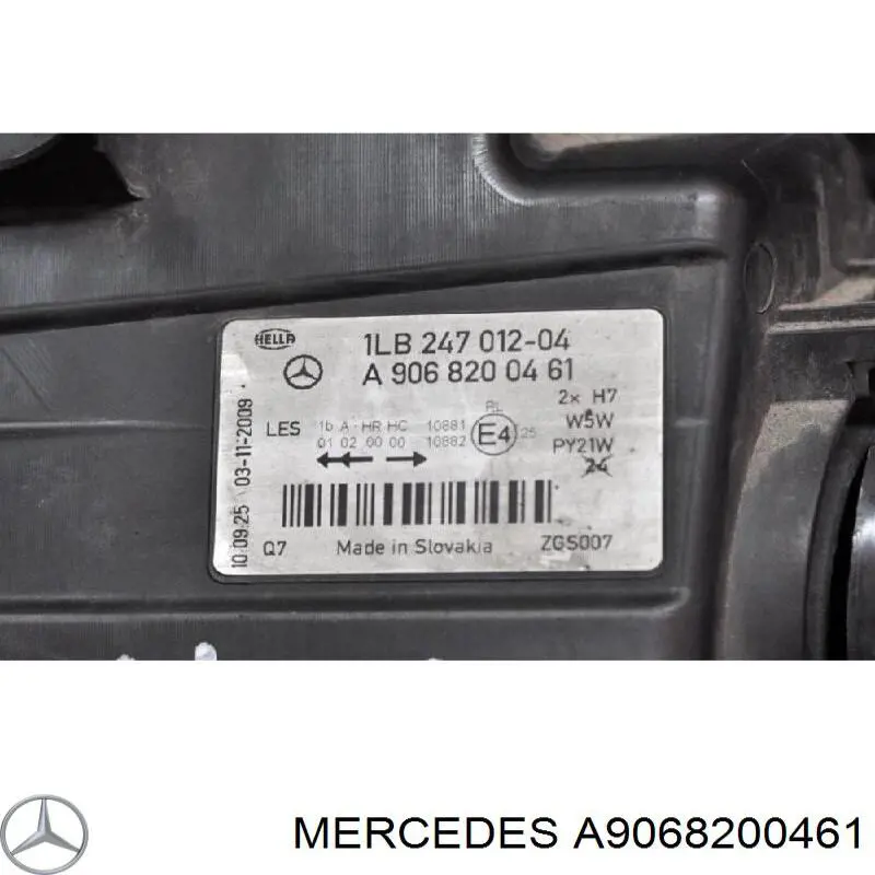 Faro derecho Mercedes A9068200461 precio, desde 146,65 EUR