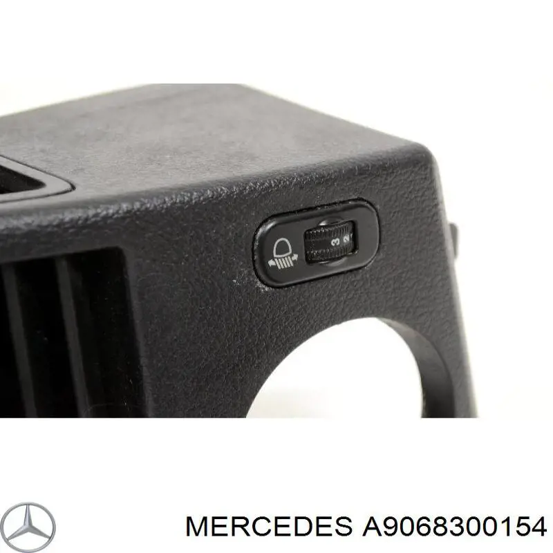 Rejilla de ventilación derecha del salpicadero A9068300154 Mercedes