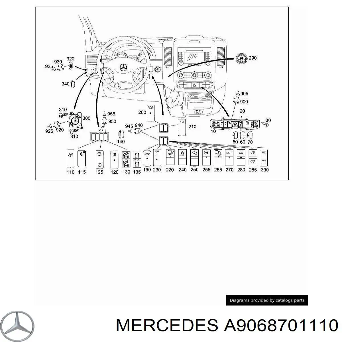 A9068701110 Mercedes