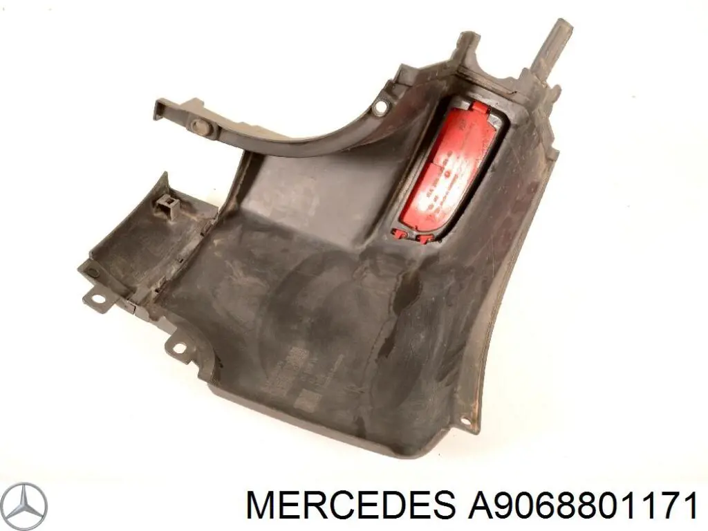Parachoques trasero, parte derecha 90688046719B51 Mercedes