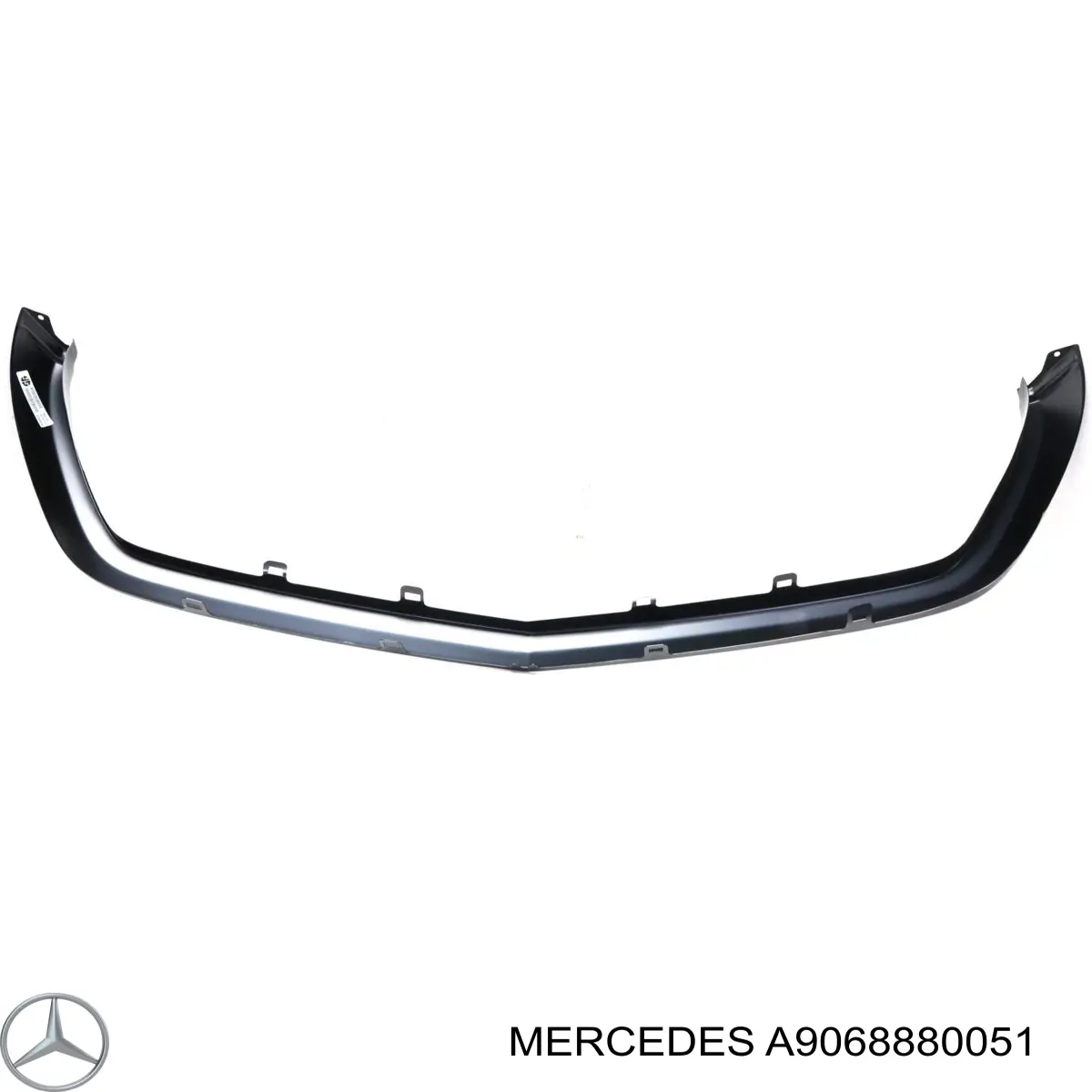 A9068880051 Mercedes cubierta, panal de radiador, inferior
