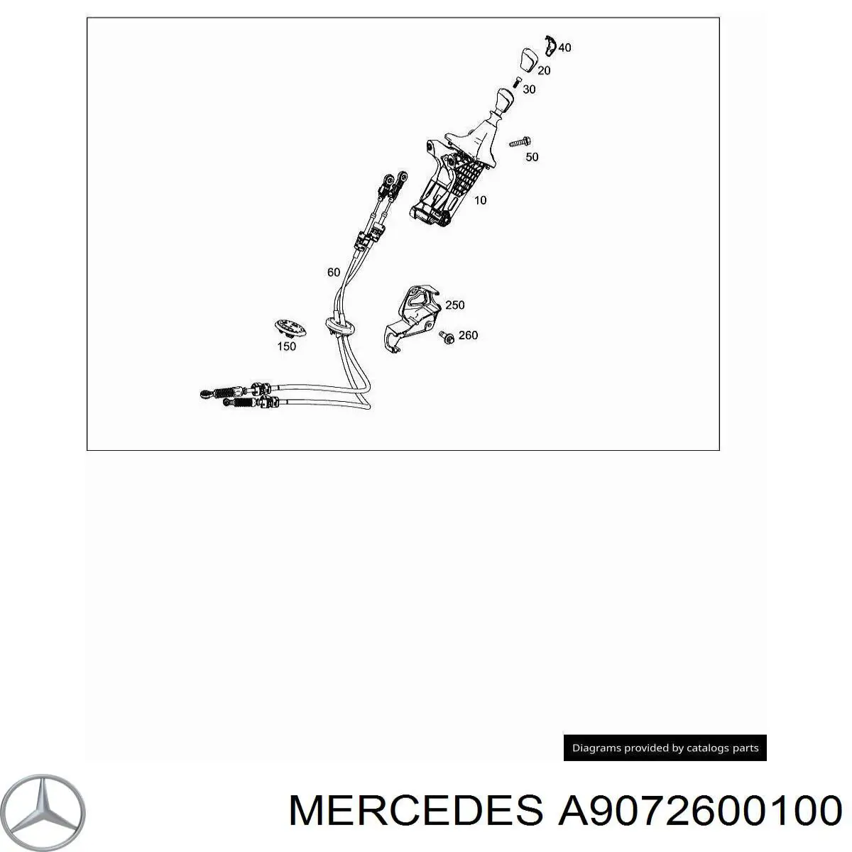  Cables de caja de cambios Mercedes Sprinter 