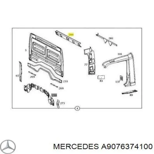 A9076374100 Mercedes