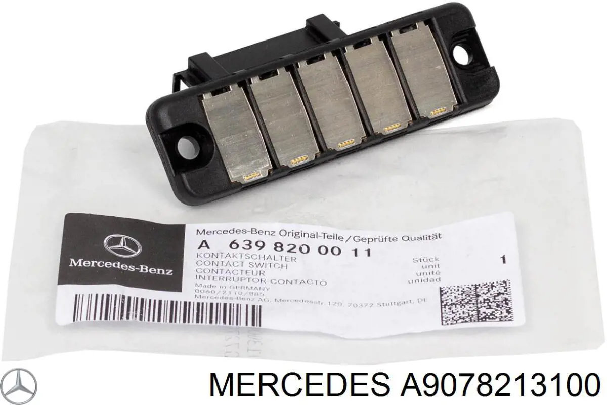 Interruptor de puerta corrediza en la carrocería Mercedes A9078213100 precio, desde 23,96 EUR