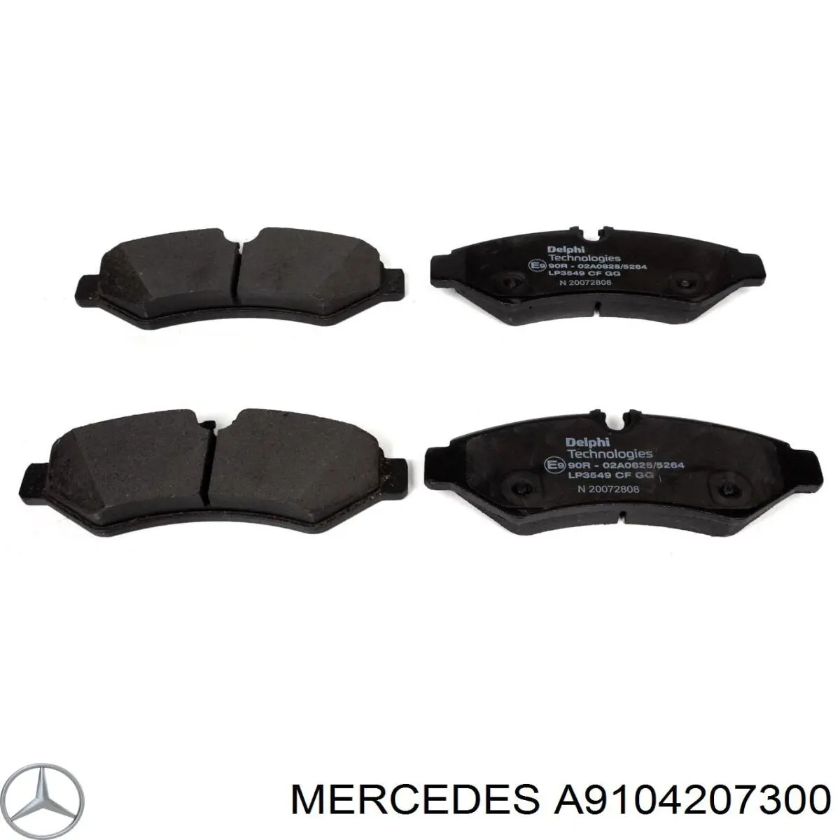Comprar A9104207300 Mercedes Pastillas de freno traseras
