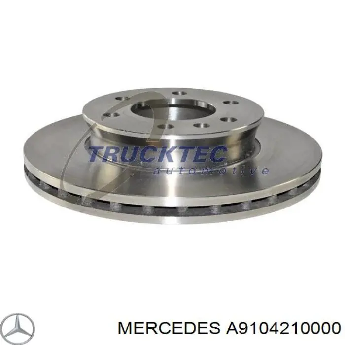 A9104210000 Mercedes disco de freno delantero