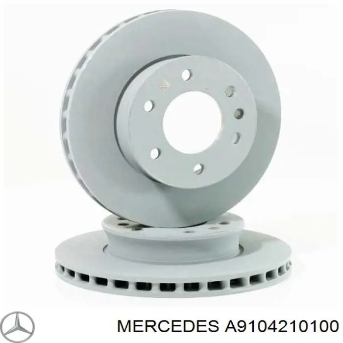 A9104210100 Mercedes freno de disco delantero