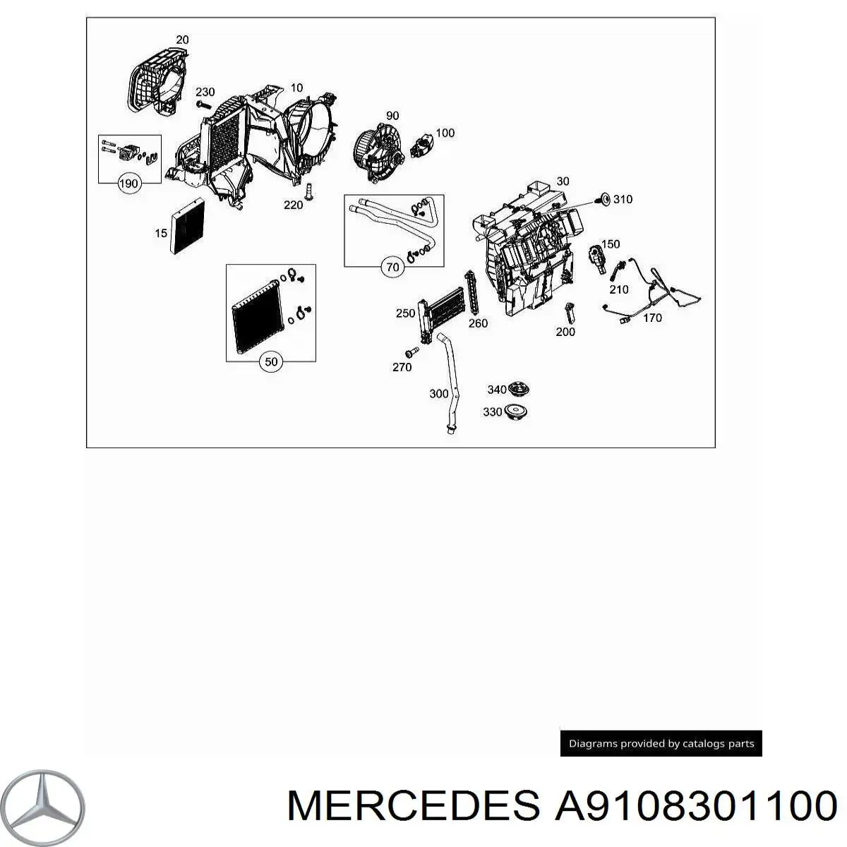 A9108301100 Mercedes filtro habitáculo