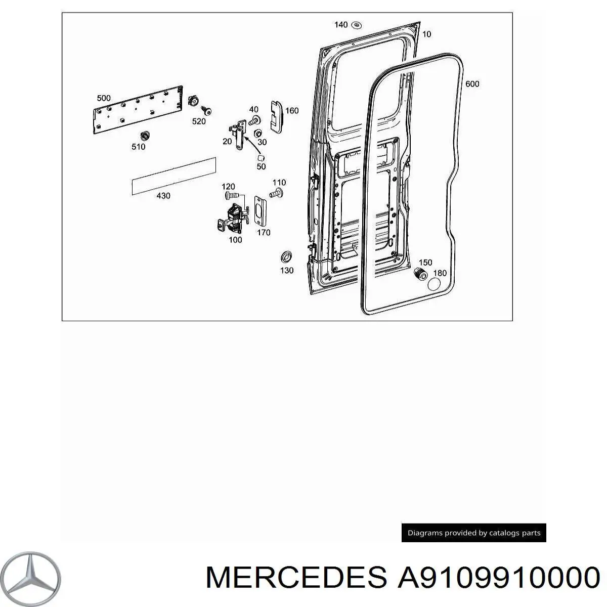 Clip de fijación de moldura de puerta Mercedes A9109910000 precio, desde 1,21 EUR
