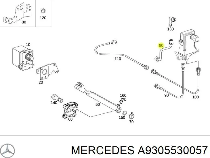 80515 Auger Manguera para basculante de cabina