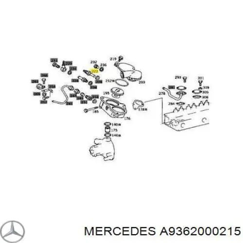 A9362000215 Mercedes Termostato de agua