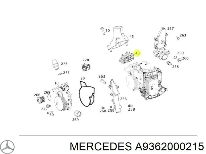 Termostato Mercedes A9362000215 precio, desde 36,69 EUR