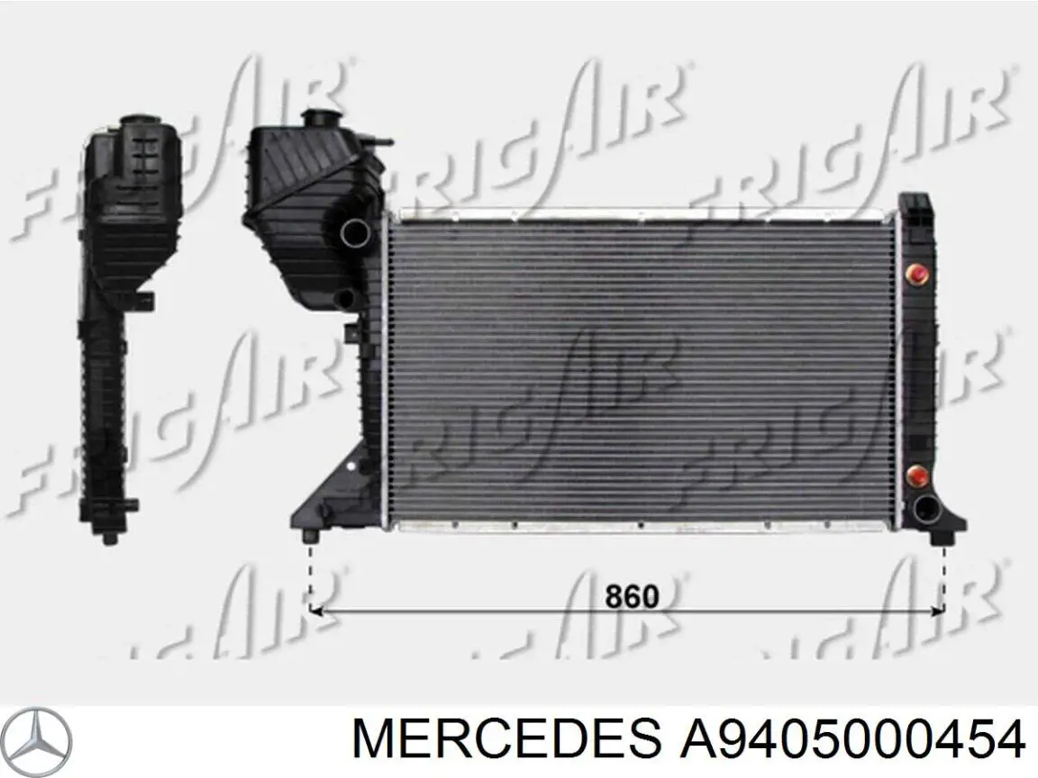 Condensador Mercedes A9405000454