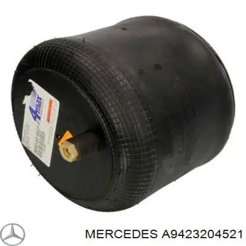 A9423204521 Mercedes muelle neumático, suspensión, eje delantero