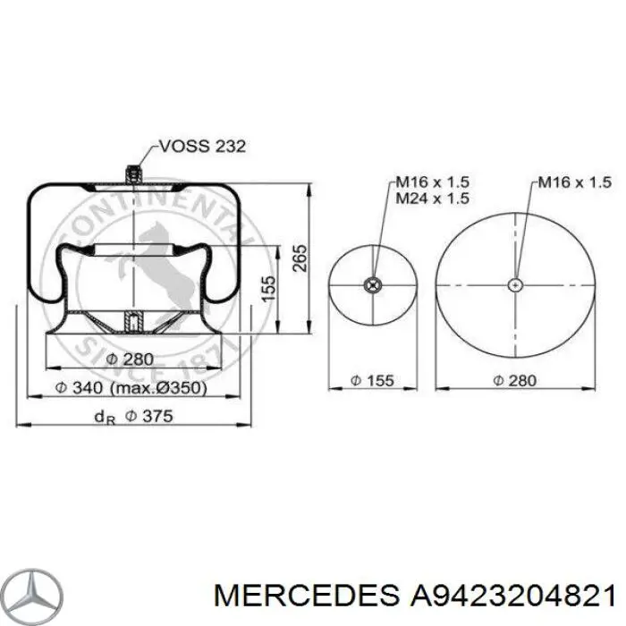 A9423204821 Mercedes