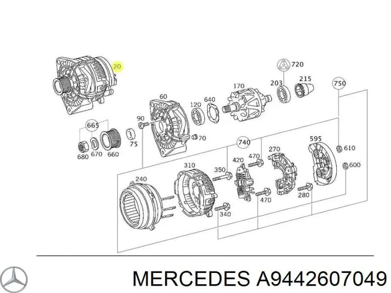  Mercedes A9442607049 precio, desde 247,09 EUR
