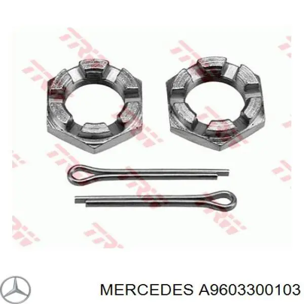 A9603300103 Mercedes barra oscilante, suspensión de ruedas, eje delantero