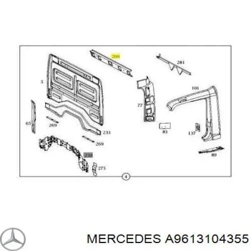 A9613104355 Mercedes