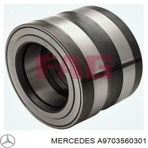 Cubo de rueda trasero A9703560301 Mercedes