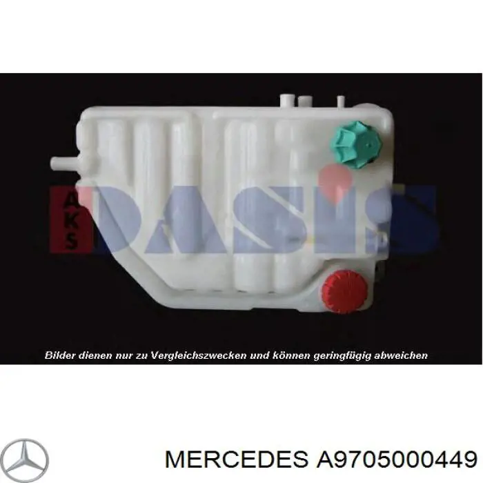 A9705000449 Mercedes botella de refrigeración