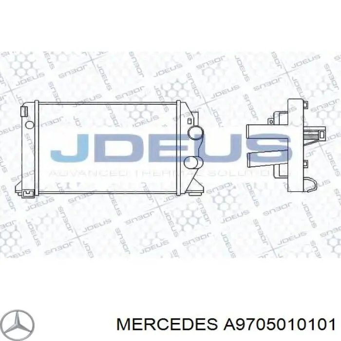 Radiador de aire de admisión Mercedes A9705010101 precio, desde 375,33 EUR