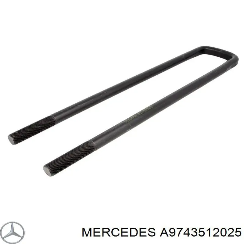 A9743512025 Mercedes brida de ballesta