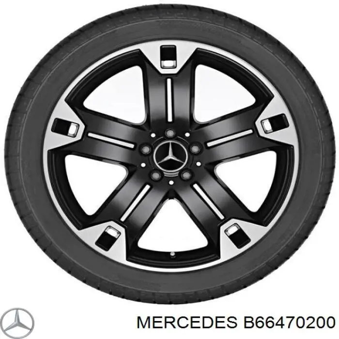 B66470200 Mercedes Cubierta de la Llanta